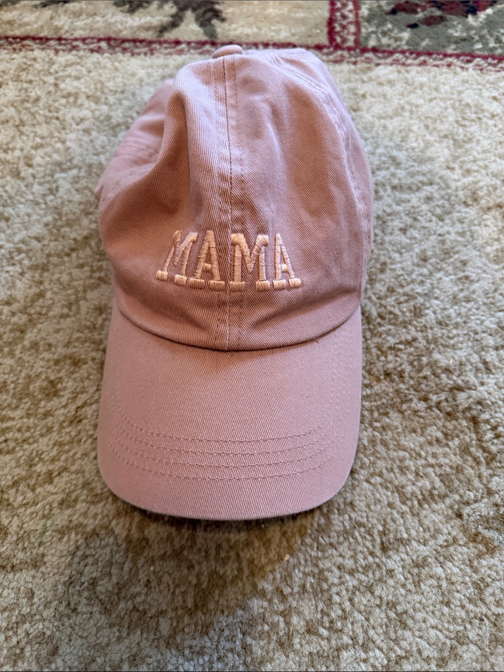 Pink 'MAMA' Embroidered Cap